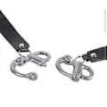 Miniatyrbillede 5 af 5: 2 stk. Quick Release Snap Shackle med læderhåndtag SCBA Maske Quick Release Clip Metal Fast Snap Shackle Lanyard