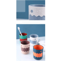 Miniatyrbillede 3 af 5: 4 stk. søde monster miljøvenlige 13,5 oz badeværelseskopper BPA-fri flerfarvede drikkekopper til børn