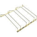 Miniatyrbilde 1 av 4: Gullfarget vinglassholder på 27,5 cm for under skap, stativ for vinglass, oppbevaringsstativ for stettglass, 3 rader