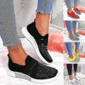 Miniatyrbild 5 av 5: Slip-on skor med ortopedisk sula Dammode Sneakers Platform Sneaker för kvinnor Promenadskor.38.Grå