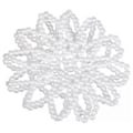 Miniatyrbillede 1 af 5: Komfortabel Perle Hår Wrap Hæklet Håndlavet Hår Snood Event Hårpynt Forbedrer Samlet Elegance