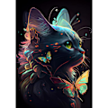Miniatyrbild 1 av 5: 30x40cm/12x16in 5D Diamantmålning Katt Kits för Vuxna, Diamant