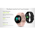 Miniatyrbillede 4 af 4: Smartwatch til kvinder, Bluetooth Smartwatch med pulsmåler og skridttæller