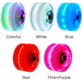 Miniatyrbillede 4 af 5: Skateboardhjul, 4 stk./sæt lys skateboardhjul Quad Roller S