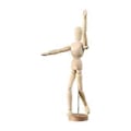 Miniatyrbillede 1 af 5: Kunstner Træ Mannequin, Træ Mandlig Mannequin, Dukke Ornament Stand, Figur Model, Leddelt Mannequin, Fleksible Kropsled til Kontor (L) L