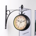 Miniatyrbilde 3 av 5: Nostalgisk veggklokke og termometer, hageklokke, 12,2 cm, utendørs