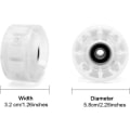 Miniatyrbilde 2 av 5: Skateboardhjul, 4 stk./sett lys skateboardhjul Quad Roller S