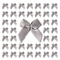 Miniatyrbild 1 av 5: 200 st Mini Rosetter Små Bandrosetter Rosettblommor Applikationer DIY Hantverk för Sömnad Scrapbooking Bröllop och Present Grå Gray