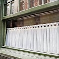 Miniatyrbild 5 av 5: 2 Stycken Justerbar Spännstång Fjäder Utdragbar Gardinstång med 4 Stycken Självhäftande Krokar för Garderob Hylla Litet Fönster, Vit, Längd 1