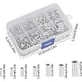 Miniatyrbilde 2 av 5: 600 stk. Uisolerte kabelhylser 0,5/0,75/1,0/1,5/2,5/4,0/6,0 mm² Kabelkoblinger Endeterminaler Krympekontakter i Plastboks