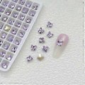 Miniatyrbild 1 av 5: 10 st Hjärtformade Nagelberlocker Fjäril Nagelkonst Berlocker Manikyr Tillbehör Runda Nagelstrass Berlocker DIY Nageltillbehör 1