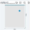 Miniatyrbillede 2 af 5: Sæt med 4 XXL vakuumposer til pladsbesparelse (4 Jumbo, 100 x 80) til sengetøj, tøj, dyner, tæpper