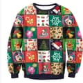 Jule 3D Print Mønster Herre Crew Neck Sweatshirt - Løs Pasform Langærmet Pullover - Style 15 - Størrelse L Style 15 L