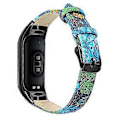 Pikkukuva 1 / 5: Xiaomi Smart Band 8 -rannekkeeseen aitoa nahkaa oleva ranneke ja musta kellokotelo Style O