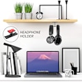 Miniatyrbild 5 av 5: Spelheadsetstativ, New Bee Dubbelt Headsetstativ - Universal 2 Wa