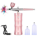 Miniatyrbillede 1 af 5: Opgraderet Airbrush Kit, Bærbar Trådløs Automatisk Airbrush Pistol K
