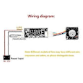 Miniatyrbild 1 av 5: 12V PWM 4-Tråds Fläkt Temperaturkontroll Hastighetsregulator Chassi Ljudreduceringsmodul Stöd Fläkt S