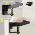 Pikkukuva 2 / 5: Kaapin lukot Lapsiturvalliset salvat - 12 pakkausta (musta) Lapsiturvallinen