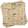 Miniatyrbild 1 av 4: 50 Ark Brickpappersfoder Fettresistent Matpapper Delipapper Ark Bröd Sandwich Omslagspapper