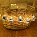 Miniatyrbillede 5 af 5: Twinkle Star 3m 20 LED Globe String Lights, Sølv Marokkansk Fest