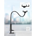 Miniatyrbillede 4 af 5: Sort - Svanehals telefonholder, 360° justerbar foldbar telefon h