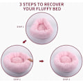 Miniatyrbilde 5 av 5: Anti-stress kurv katteseng for kattunge myk fluffy pute kurv