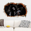 Miniatyrbillede 5 af 5: 3D Halloween Vægsticker - Kvindelig Spøgelse Halloween Vægsticker, H