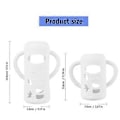 Pikkukuva 3 / 5: Elintarvikelaatuinen silikoninen tuttipullon suojus 120ml/250ml säiliön pidike suojakotelo helppo ote läpinäkyvä Transparent 120ml
