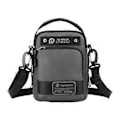 Miniatyrbild 1 av 5: Axelväska för män Justerbar rem Lätt satchel Nylon Trendig midjeväska Crossbody-väska för shopping utomhussporter (Grå) Gray