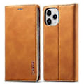 Miniatyrbillede 1 af 5: LC.IMEEKE Magnetisk PU + TPU Etui til iPhone 13 Pro Brown