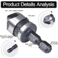 Miniatyrbilde 5 av 5: 3 stk 1/4'' Hex 5 Fløyter 90° 1/2'' 5/8'' 3/4'' Forsenker Bor