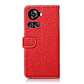 Miniatyrbillede 3 af 4: Litchi Tekstur RFID PU Etui Til OnePlus Ace / 10R Red