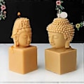 Miniatyrbillede 4 af 5: Avalokitesvara Buddha Hoved Silikoneform Aromaterapi Lys Gips DIY Epoxy Resin Støbeform Skrivebordsdekorationer 4