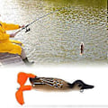 Miniatyrbild 5 av 5: Ankbete Fiske Drag Fiskekrokar Tillbehör Swimbait Utrustning Flipper Trollingbete Fiskedrag för Bass Gös Rödfisk (Grå) Gray