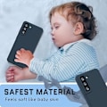 Miniatyrbillede 3 af 4: Midnatsblå, silikoneetui til Samsung Galaxy S22, tyndt, blødt,