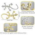 Miniatyrbilde 5 av 5: Bilstikker 2 stk Metall 3D Stereo Gecko Stikker Selvklebende M