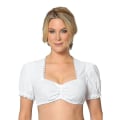 Miniatyrbillede 3 af 5: Dame Oktoberfest Elegant Dirndl Bluse Sort Dirndl Bluse Blonde Bluse.M.Perlehvid Pearl White M