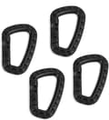 4-pack D-formade taktiska karbinhakar i högkvalitativ plast