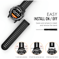Miniatyrbillede 5 af 5: Band til Garmin Fenix 3/fenix 5x Blødt silikone  Band passer til Garmin Fenix 6x/fenix 6x Pro/fenix 3/fenix 3 Hr/fenix 5x/5x Plus 26mm.Fenix 6X eller 6XPRO.Sort