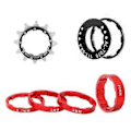 Miniatyrbillede 1 af 5: Frihjul Udskiftning Enkelt Hastighed Svinghjul Høj Styrke Svinghjul Tandhjul Del til Fixed Gear Cykel Holdbar 12T