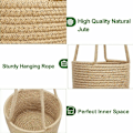 Miniatyrbild 3 av 5: 1 st hängande planter i jute rep hängande korg vävd växt hängare
