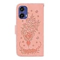 Pikkukuva 3 / 5: Butterfly Rose -nahkakotelo Motorola Moto G85:lle