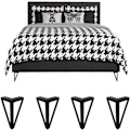 Miniatyrbillede 4 af 5: 4 stk. Metal Triangel Sofa Ben, Metal Triangulære Skab Ben, Triangulære Sofa Ben, Sorte Triangel Sofa Ben, DIY Sorte Sofa Ben, til TV-bord, Sofa