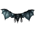 Miniatyrbilde 1 av 3: Svarte Halloween Dragevinger Cosplay Performance Prop Dekorasjon Scene Ikke-vevde Vinger Rekvisitter for Voksne