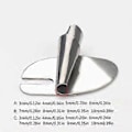 Miniatyrbillede 3 af 5: Syfod til rullefald i rustfrit stål 3 mm-10 mm Holdbar symaskine trykfod DIY håndværk Hemming Puller B