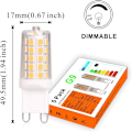 Miniatyrbilde 5 av 5: G9 LED-pære, dimbar 4W, tilsvarer 40W T4 G9 halogenpære, 2700K