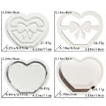 Miniatyrbild 3 av 5: Silikon Hantverksmaterial Kreativ Lampform Ihåligt Hjärta Lätt Släppform Lämplig för Dekorationer och Entusiaster D5346 3 set