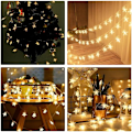 Miniatyrbillede 3 af 4: Starlight LED-stjerne varm farve \"stik-i-modeller\" 10 meter 100 lys