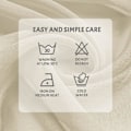 Miniatyrbillede 5 af 5: 2 stk. Beige Voile Gardiner 150x250 cm Semi-Sheer Øje i