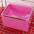 Miniatyrbillede 4 af 5: Foderskål Kaniner Foderautomat Madskål Kæledyr Marsvin Bur Hængende Foderautomat med Skrue Egern Kaniner Foderartikler pink1 pink1